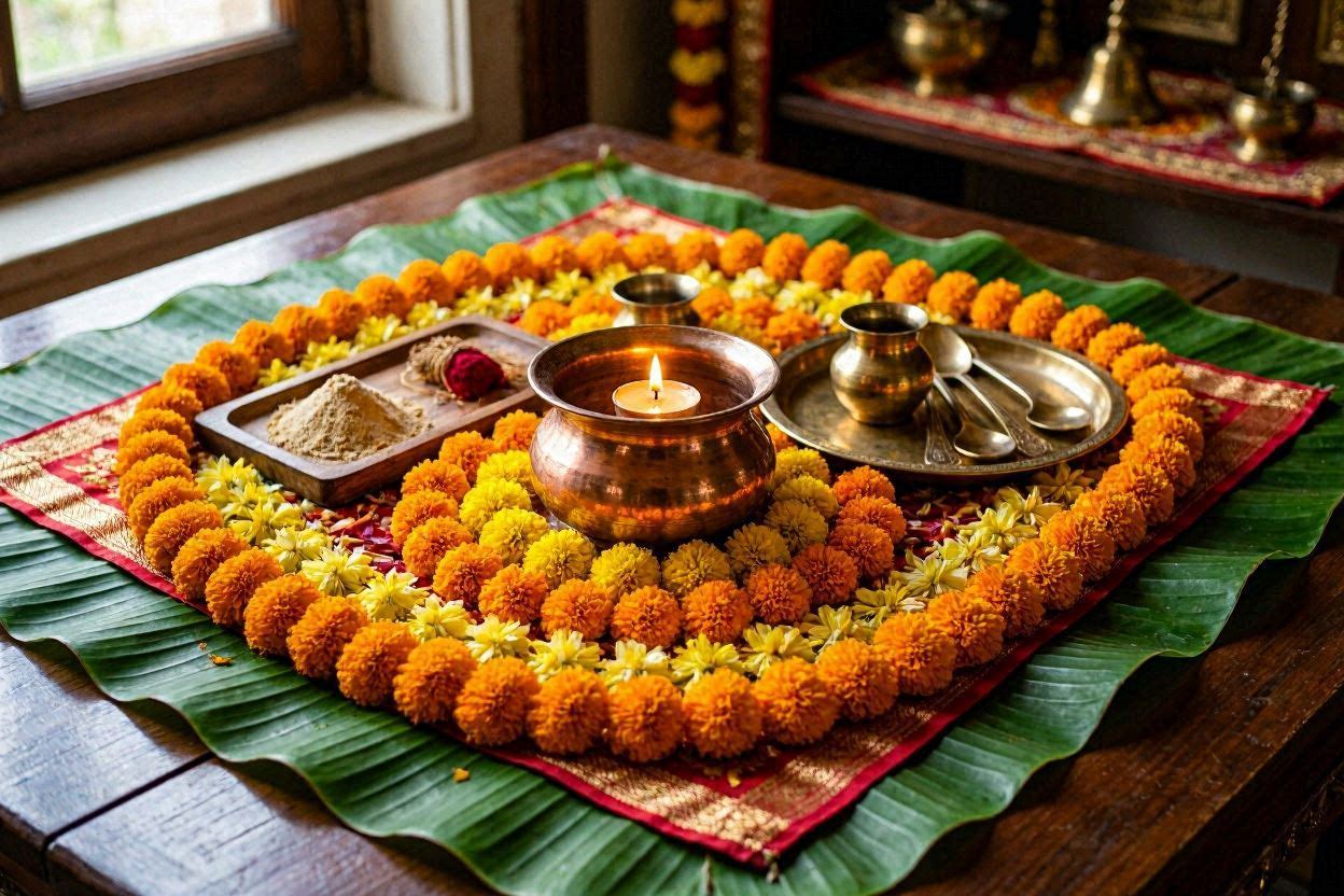 Pheras / saptapadi setup