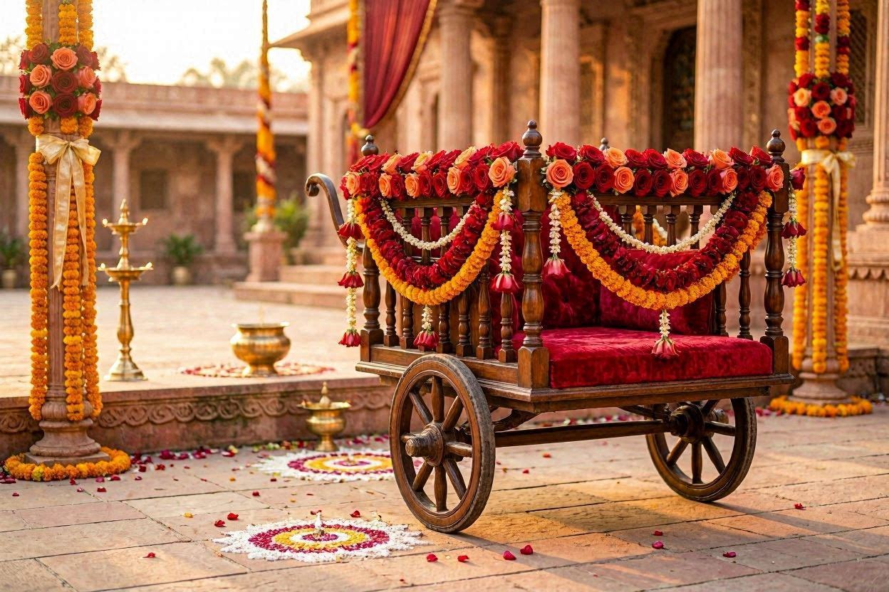 Floral Chariot (car-as-Rath)