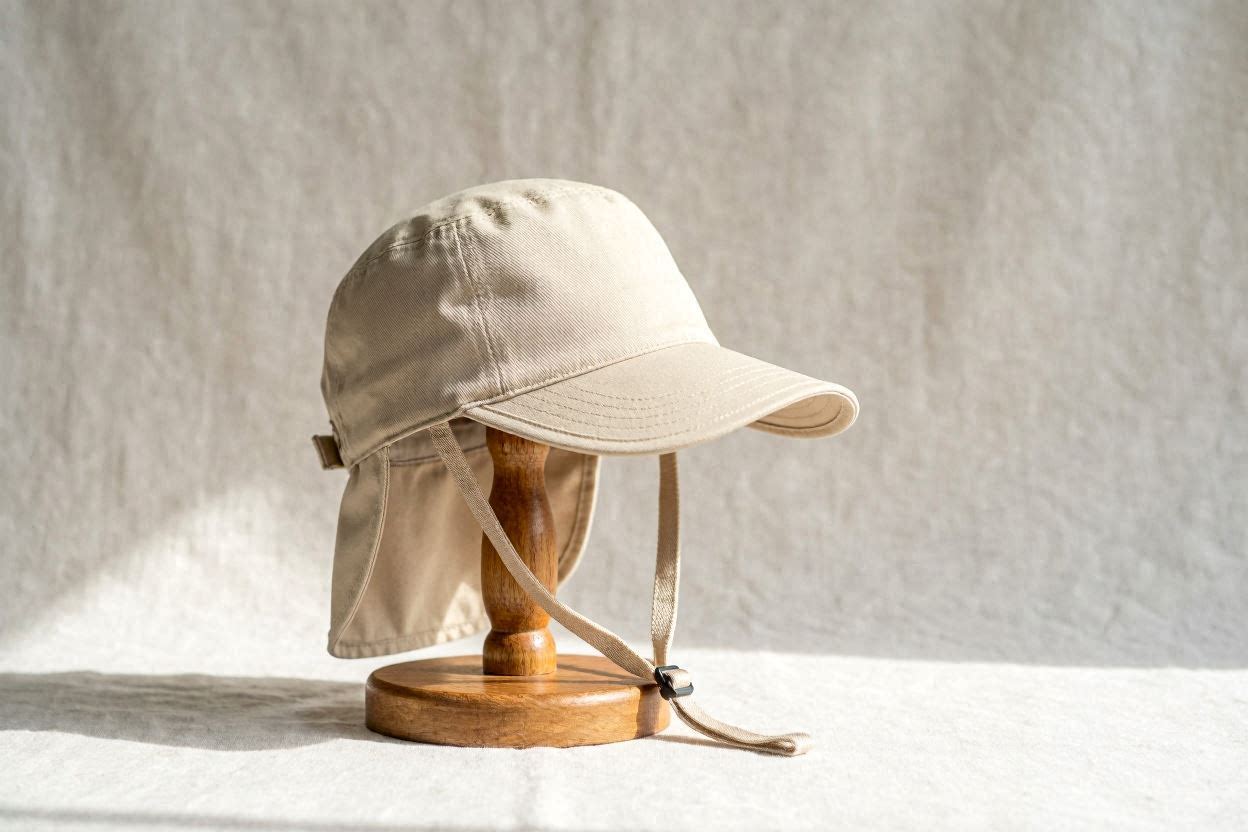 Wide-Brim Sun Cap