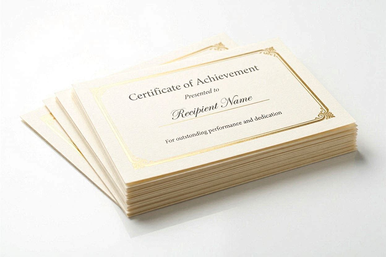 Printed Certificate Pack (50)